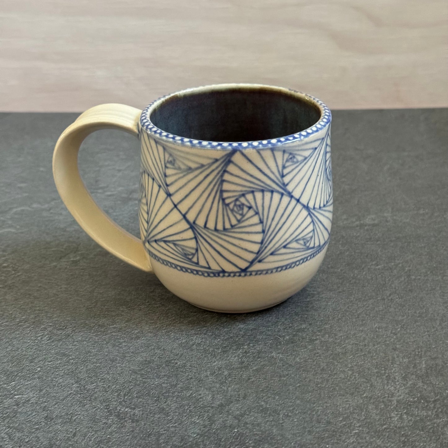 Blue Ginkgo Mug