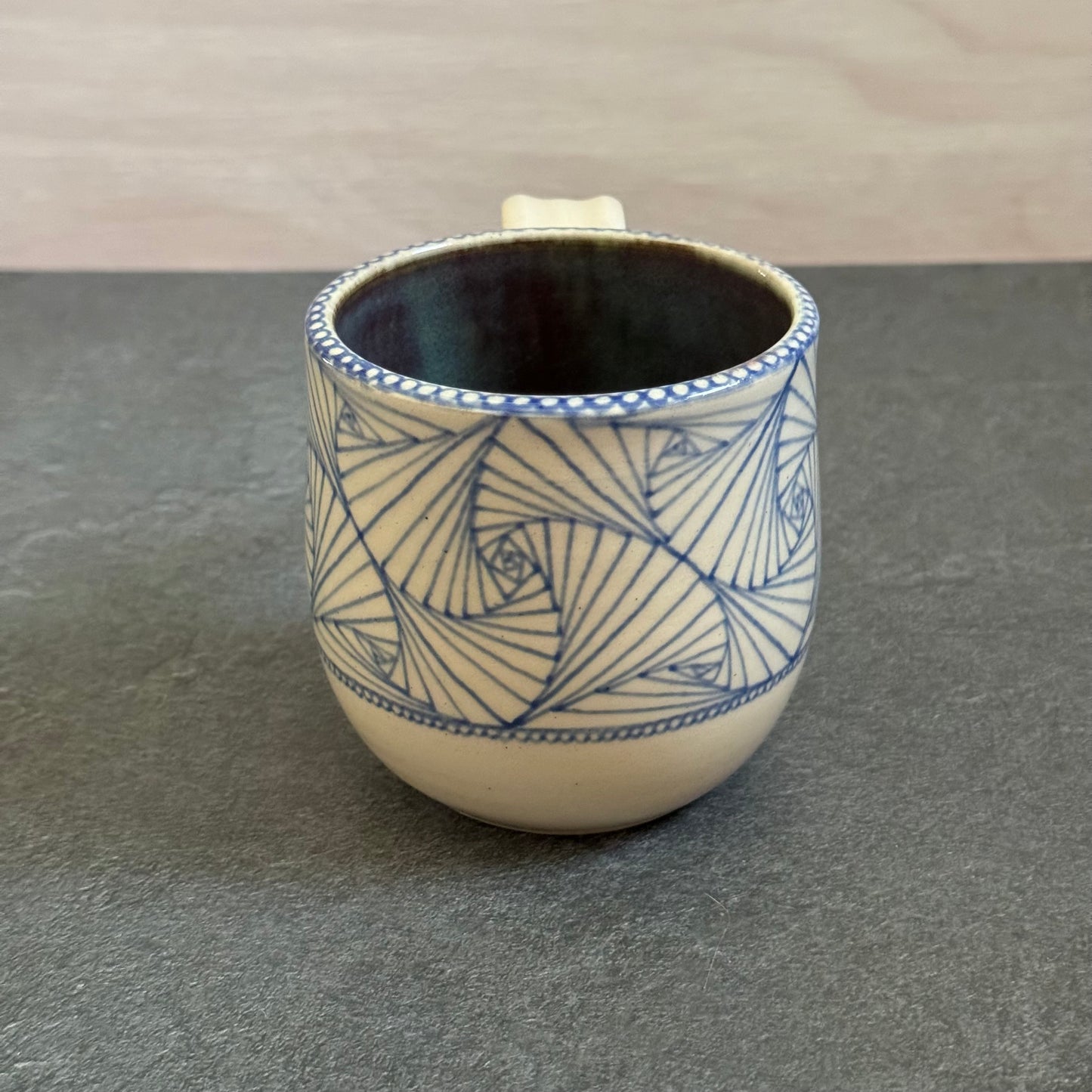 Blue Ginkgo Mug