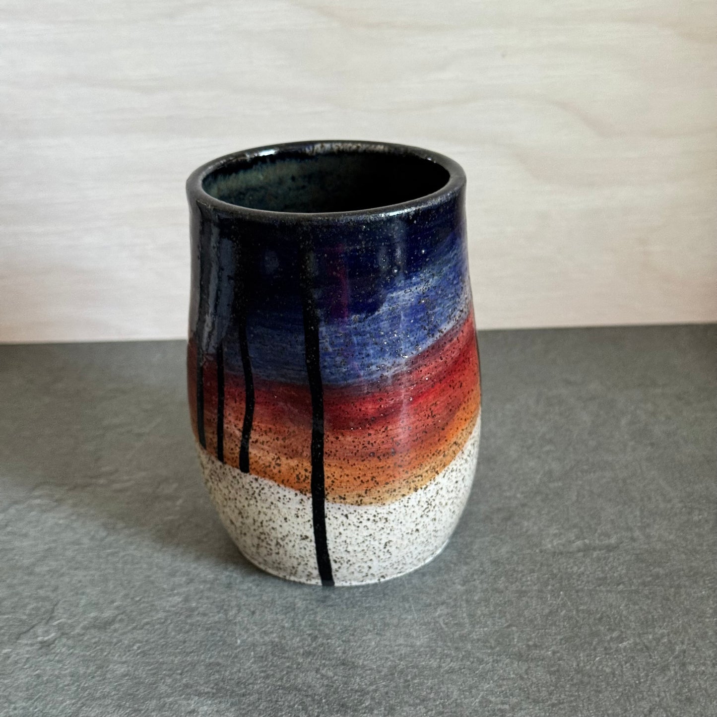 Oval Winter Night Tangled Cup