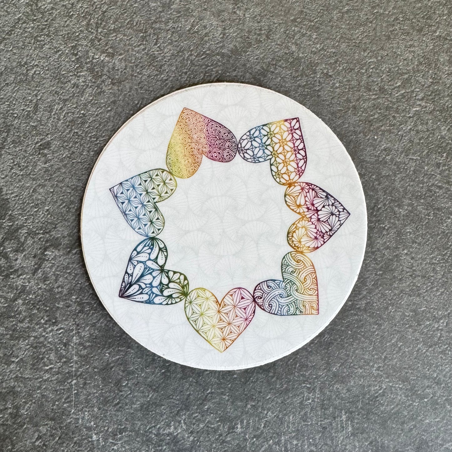Hearts All Around Sticker