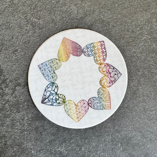 Hearts All Around Sticker