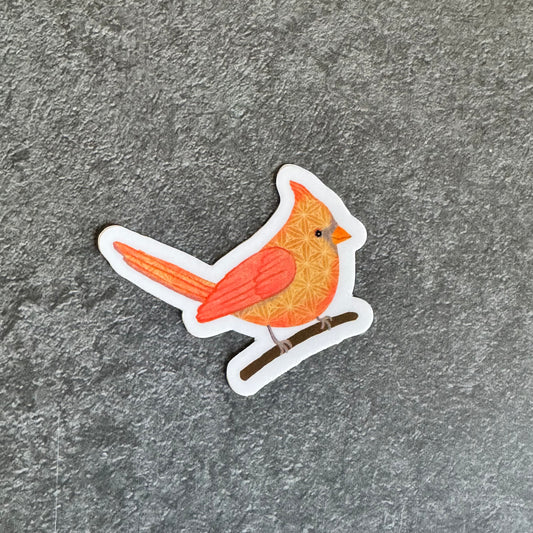Petite Cardinal Sticker