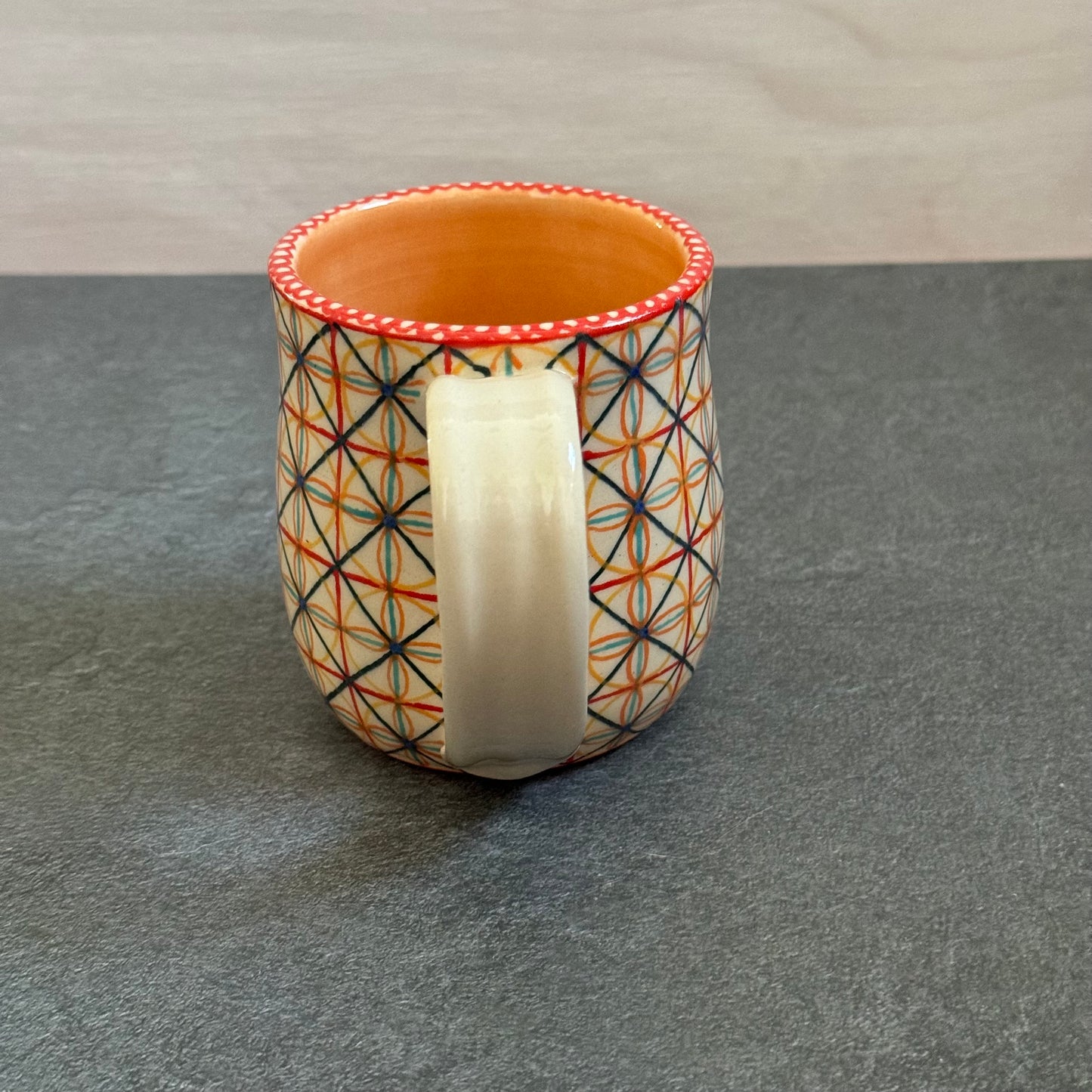 Orange Patterned Mug