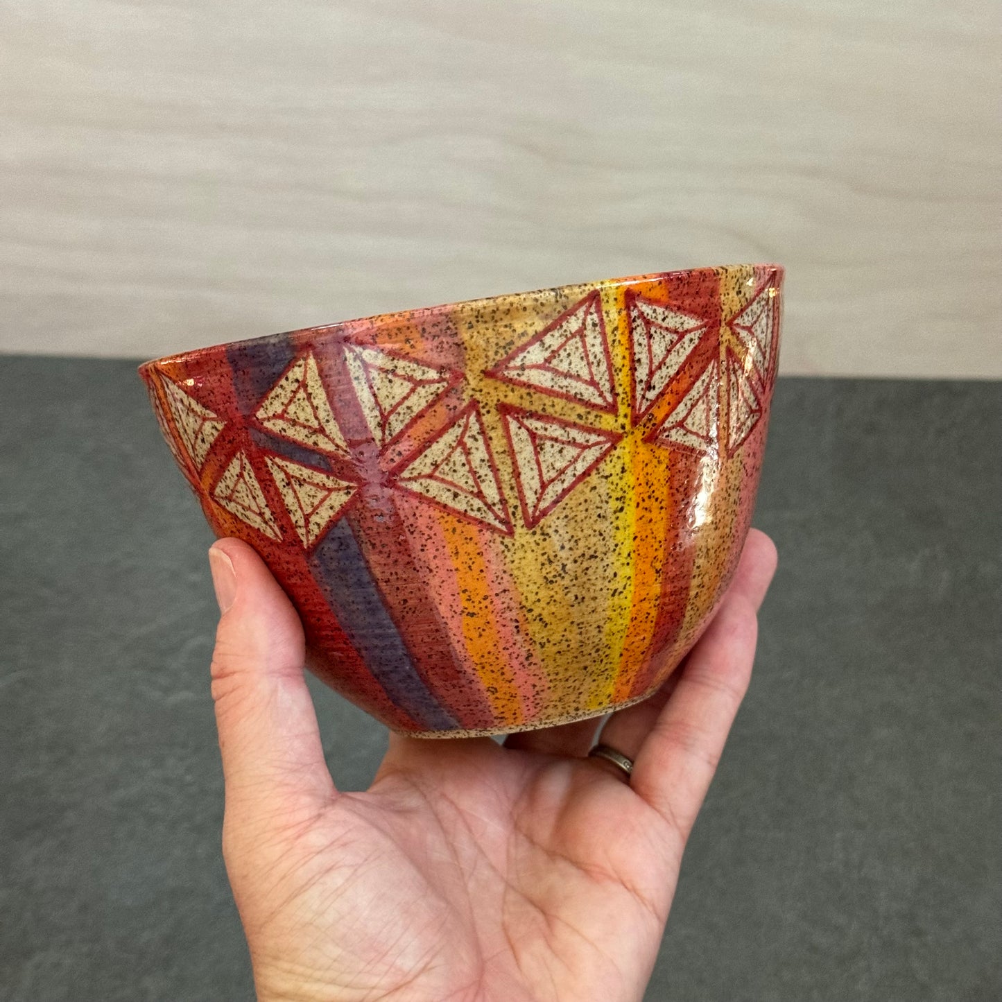 Dancing Triangles Bowl