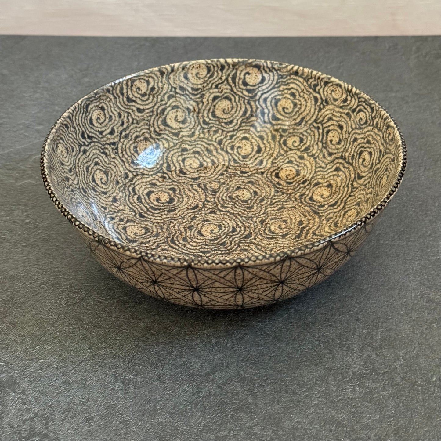 Two Tangle Shallow Bowl