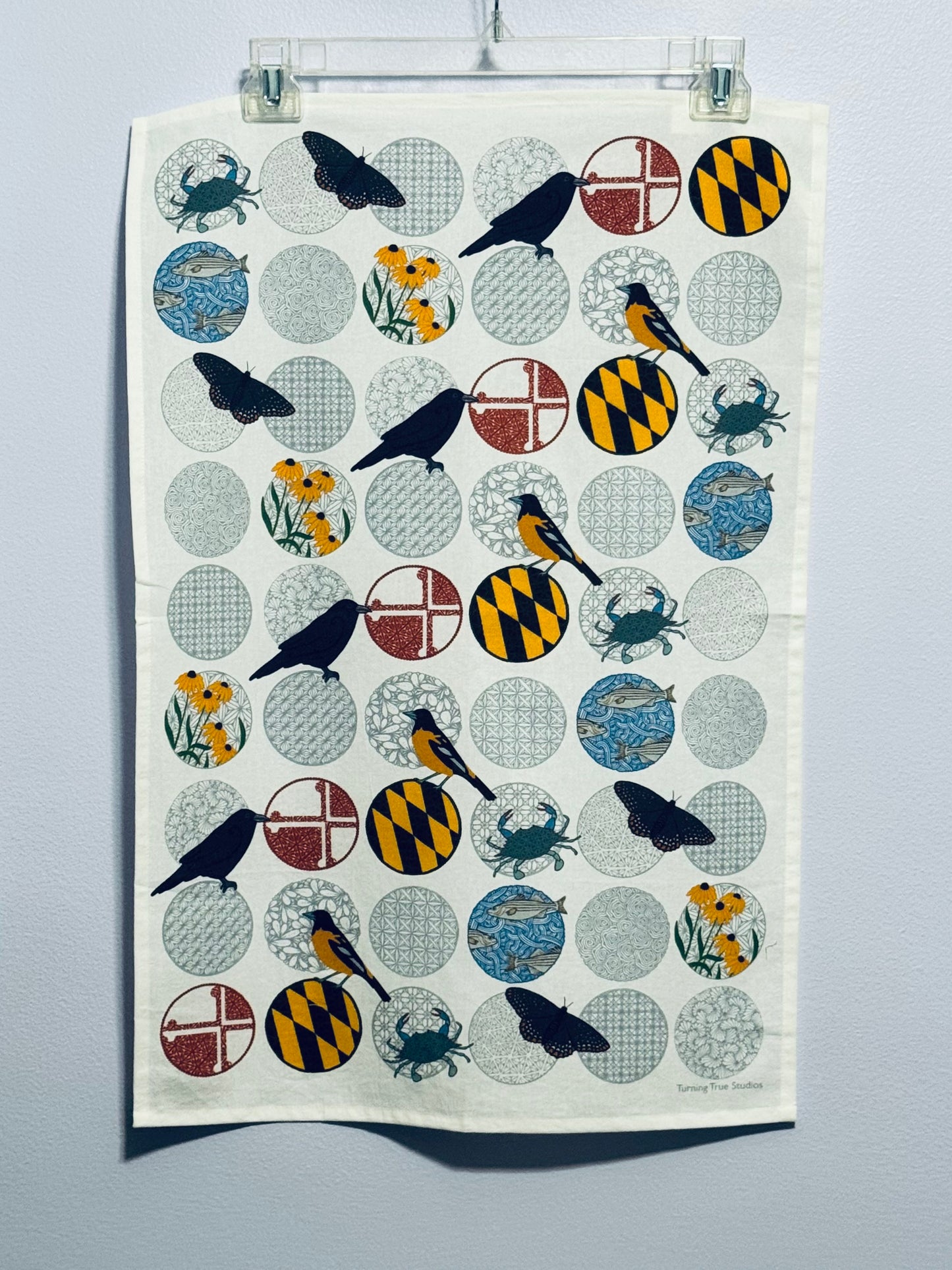 All Around Maryland Tea Towel