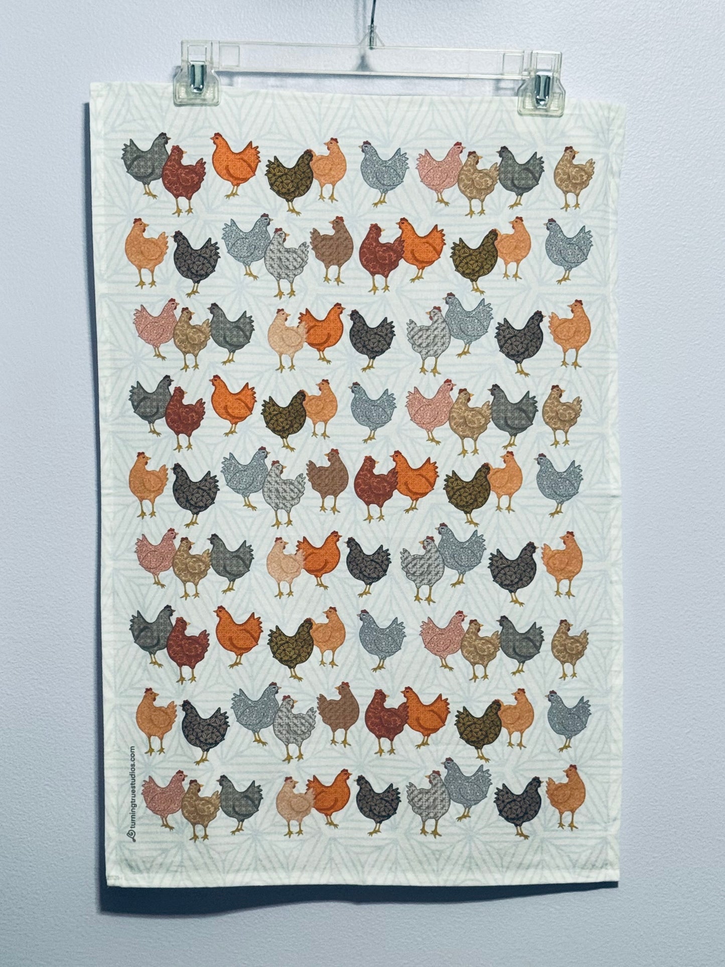 Chicken Chat Tea Towel