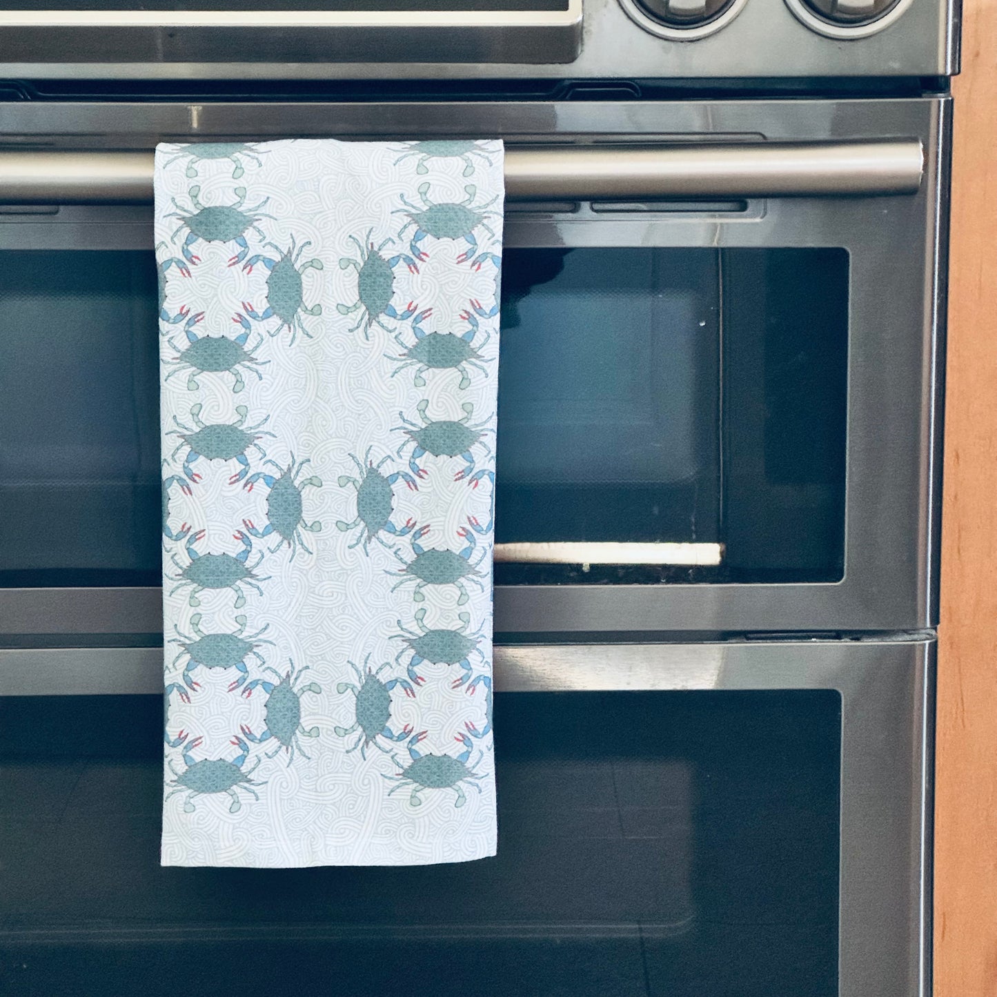 Cast of Blue Crabs Tea Towel