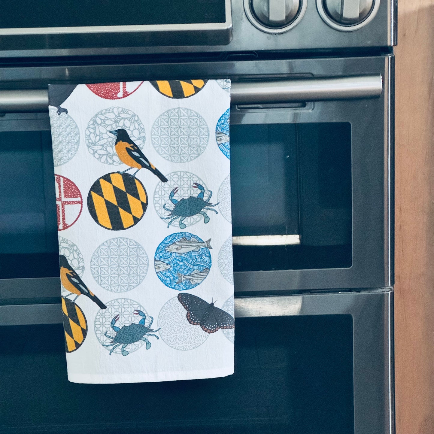 All Around Maryland Tea Towel