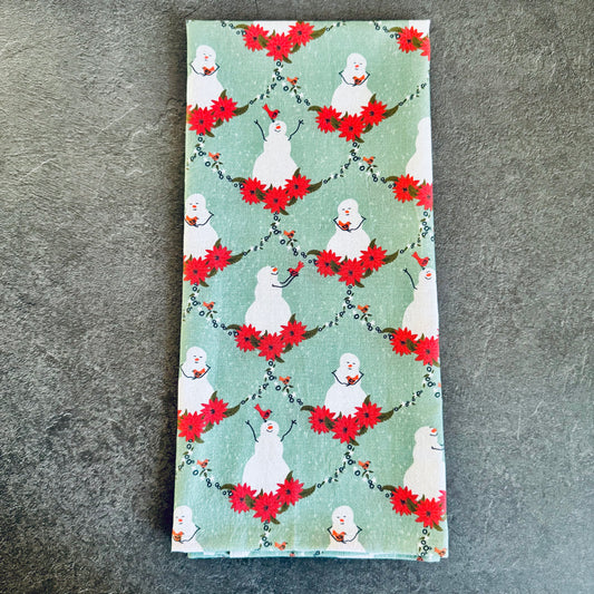 Snow Friends Tea Towel