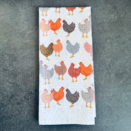 Chicken Chat Tea Towel