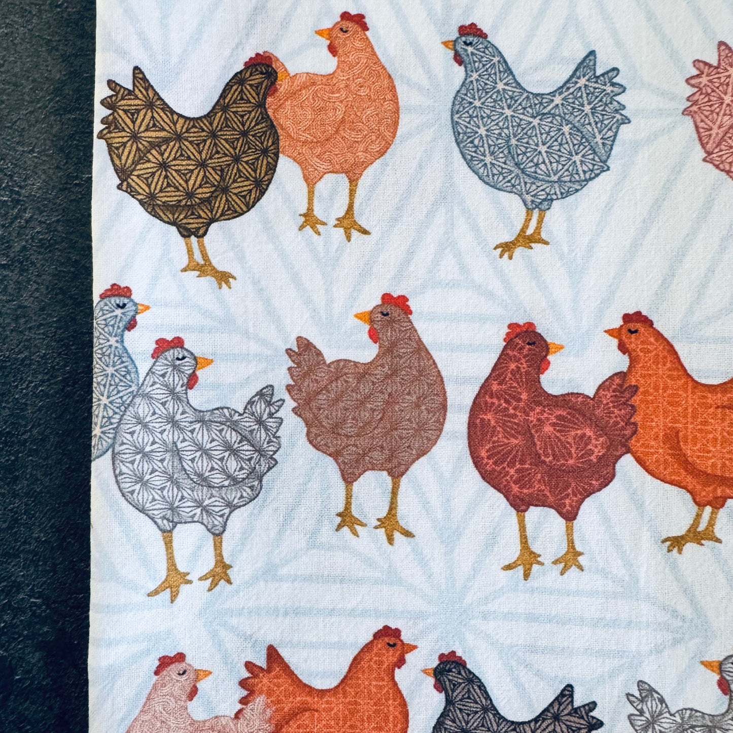 Chicken Chat Tea Towel
