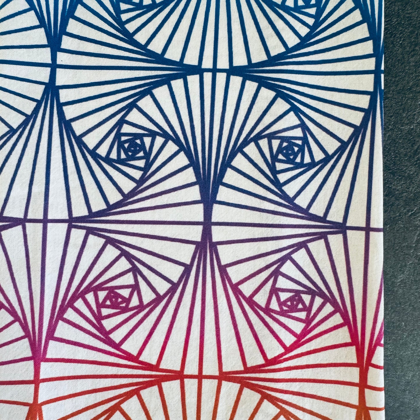 Rainbow Ginko Fans Tea Towel