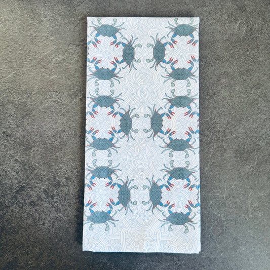 Cast of Blue Crabs Tea Towel