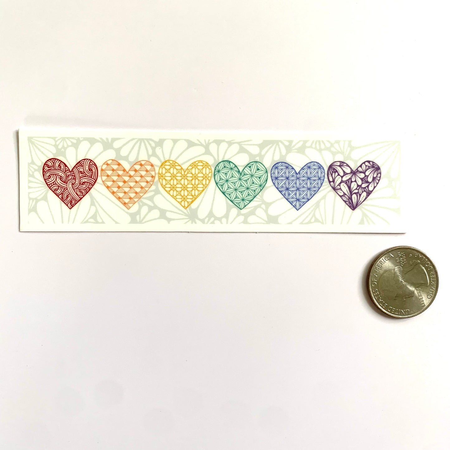 Tangled Rainbow Hearts Sticker