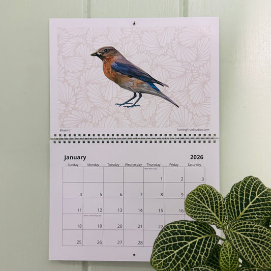 2026 -Birds- Illustrated Wall Calendar
