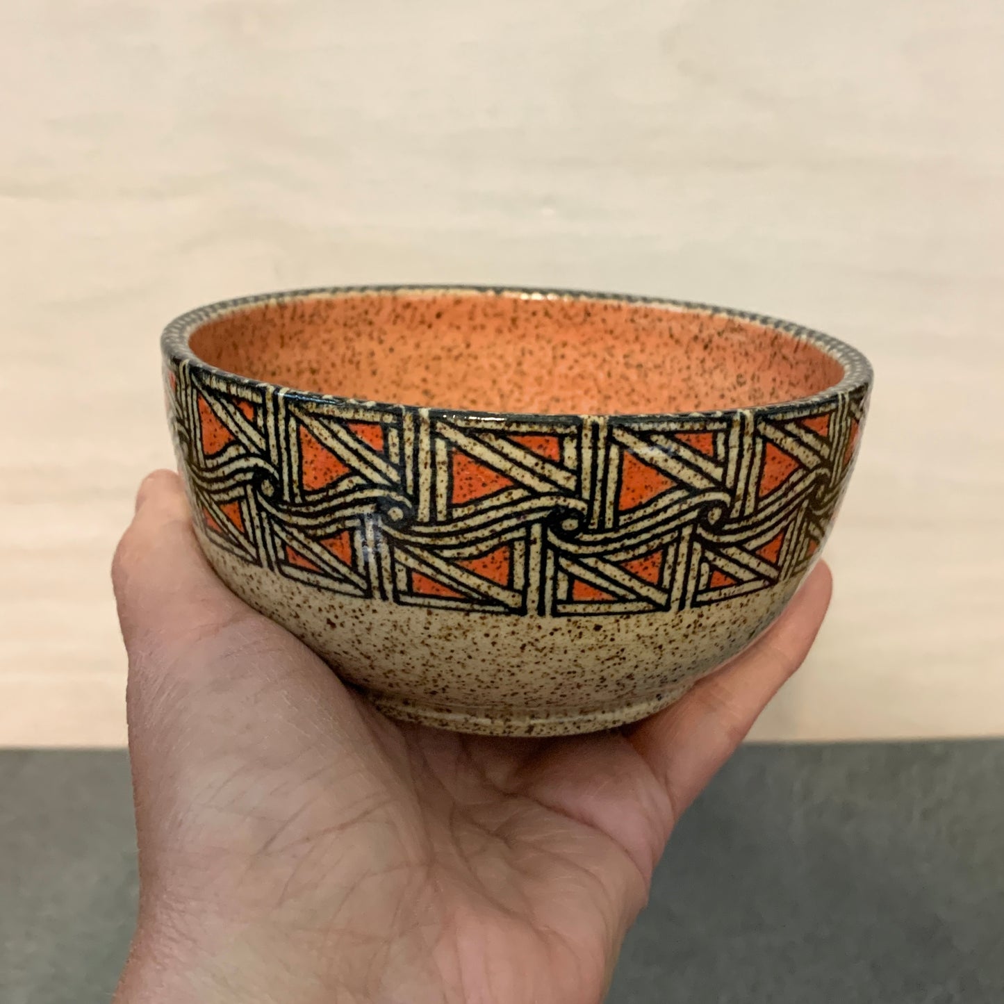 Geometric Border Bowl