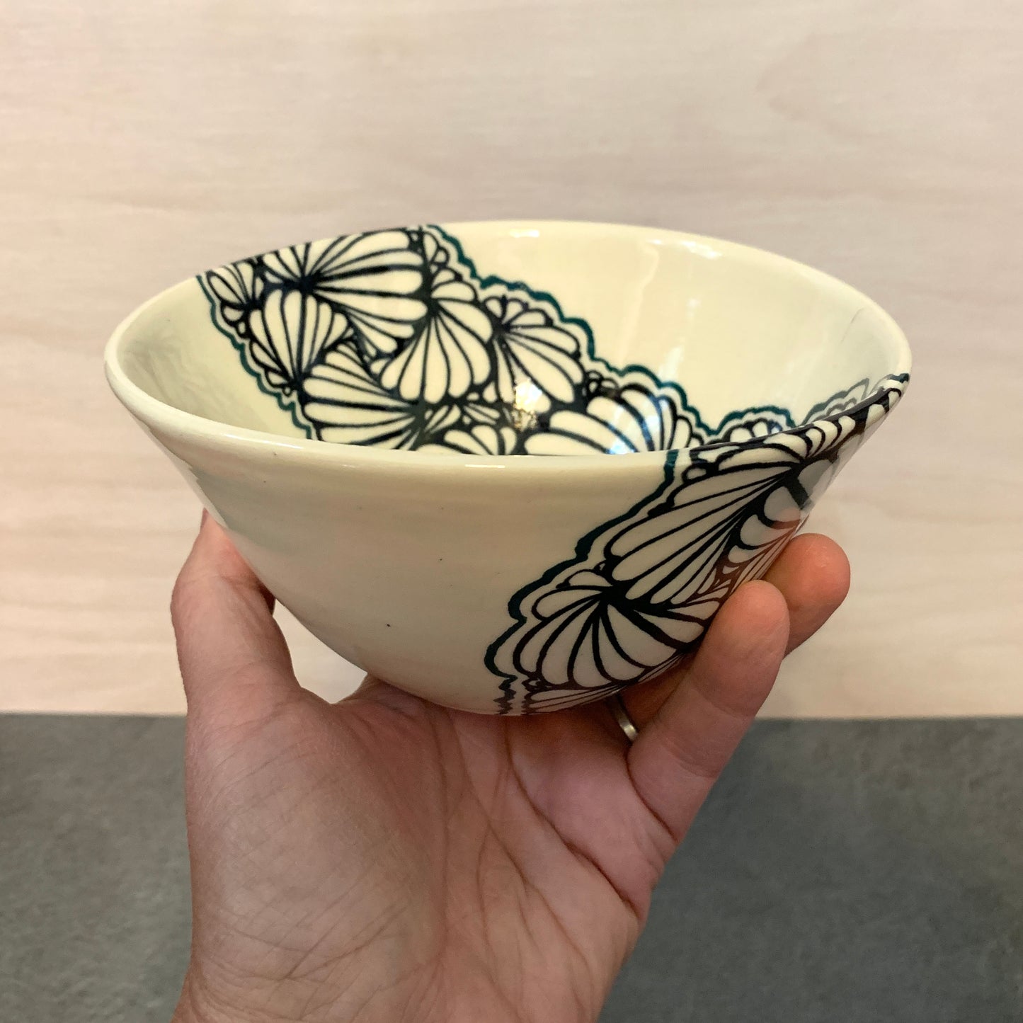 Flowing Geometric Bowl