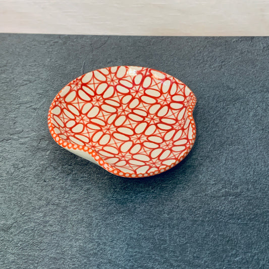 Geometric Red Spoon Rest