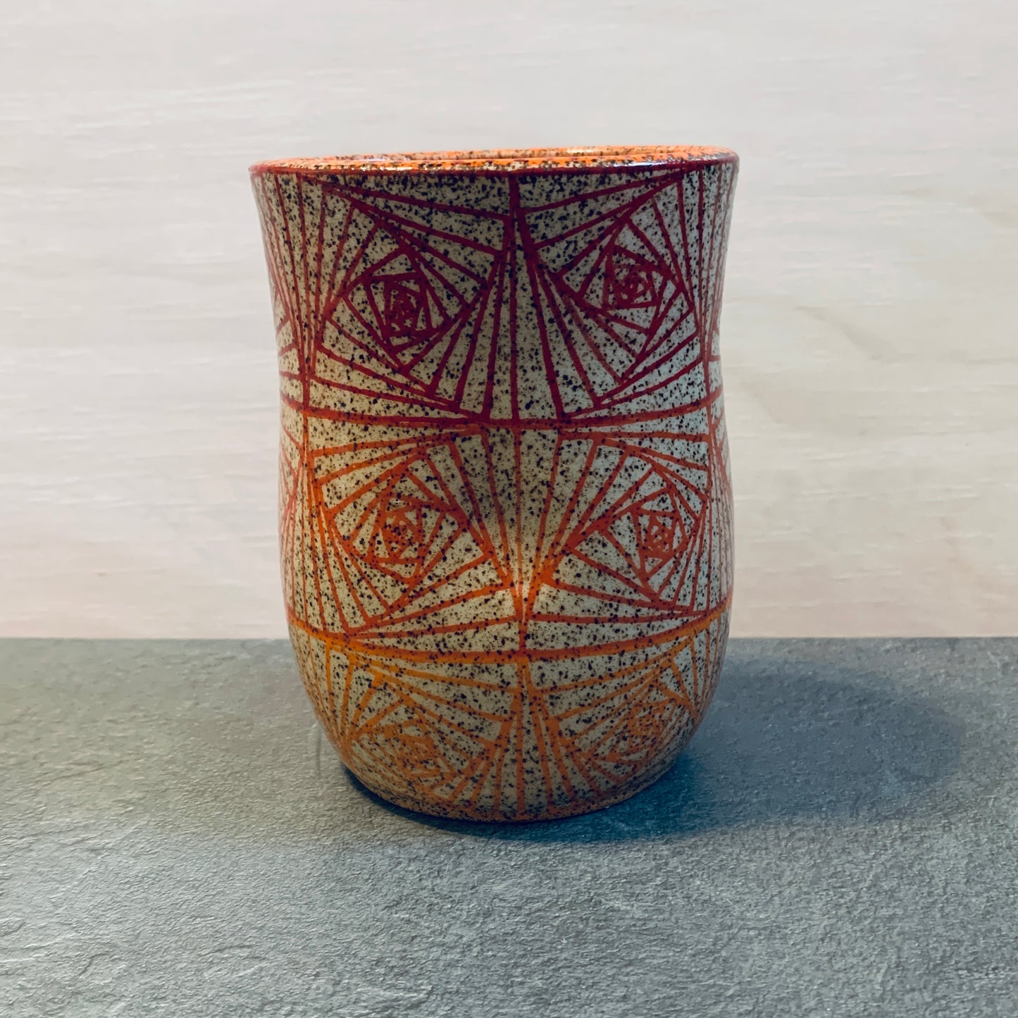 Tall Ombre Orange-Red Tangled Cup