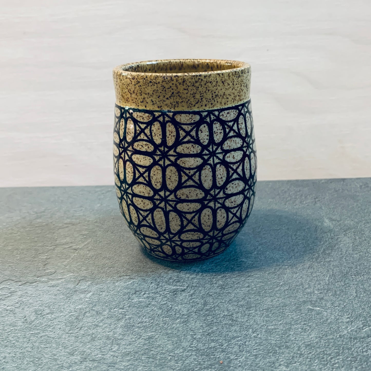 Banded Yellow Tangled Cup