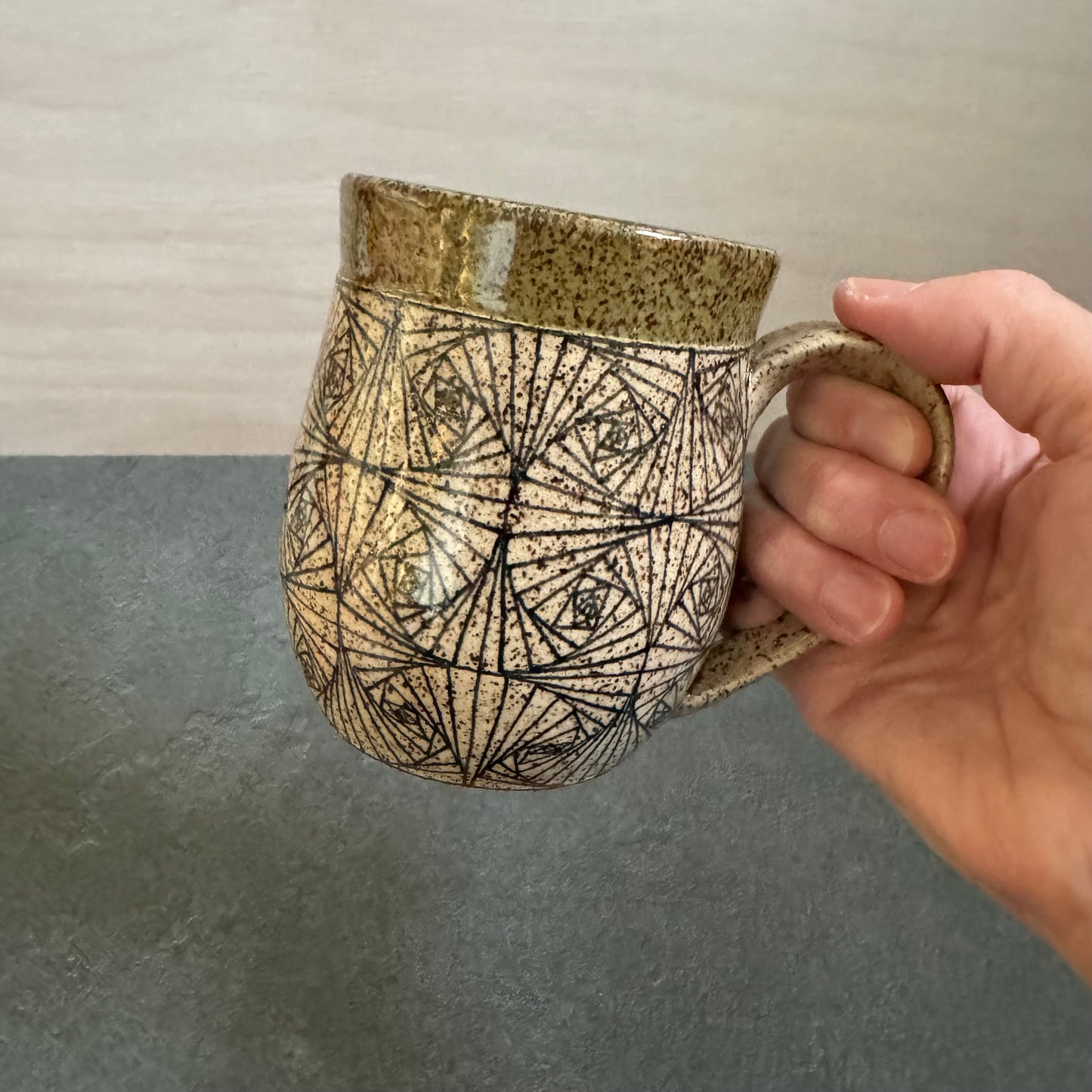 Banded Geometric Mug