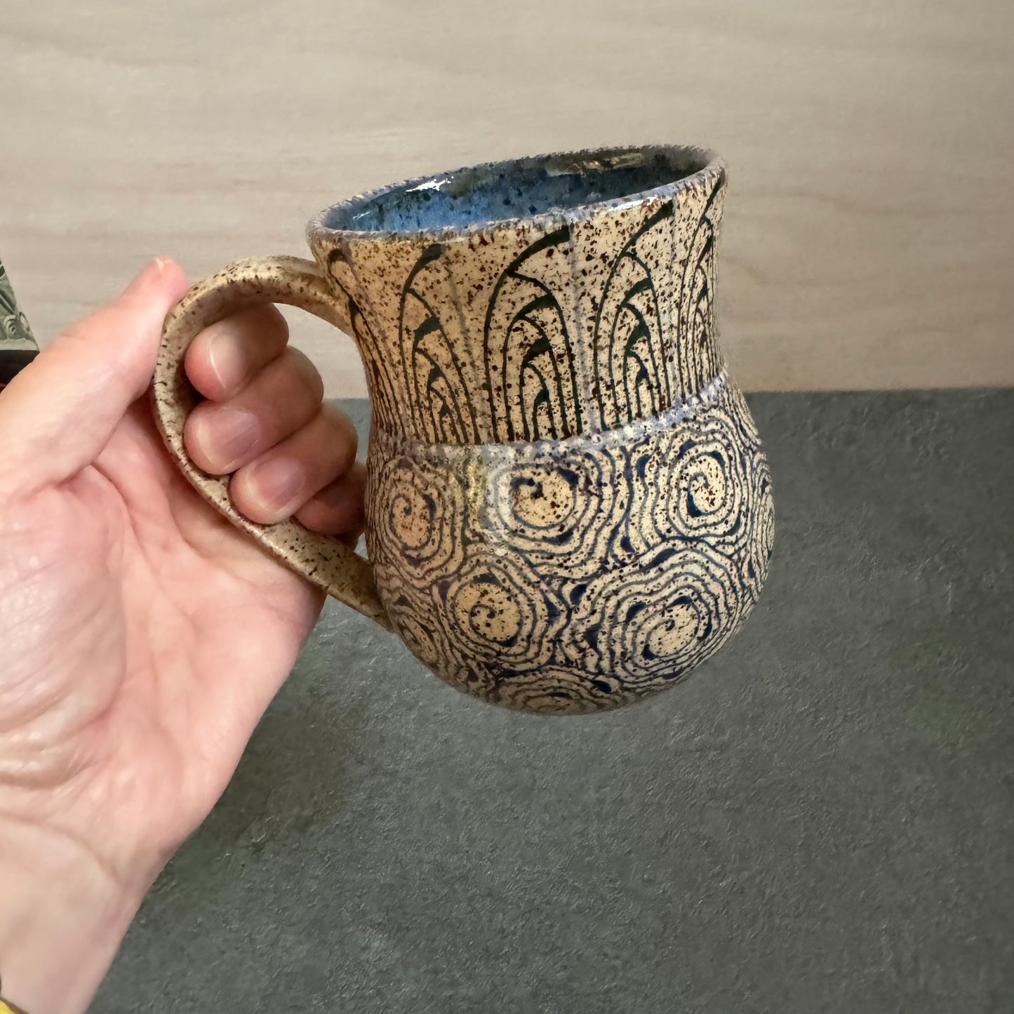 Flared Geometric Mug