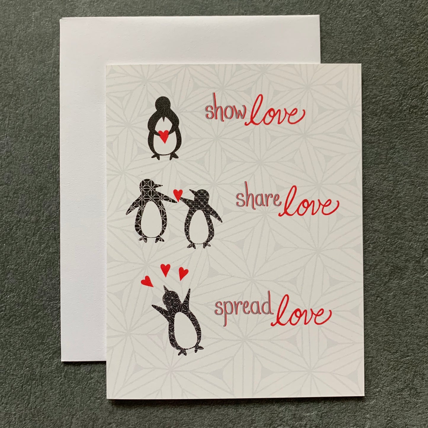 Penguin Love Blank Note Card